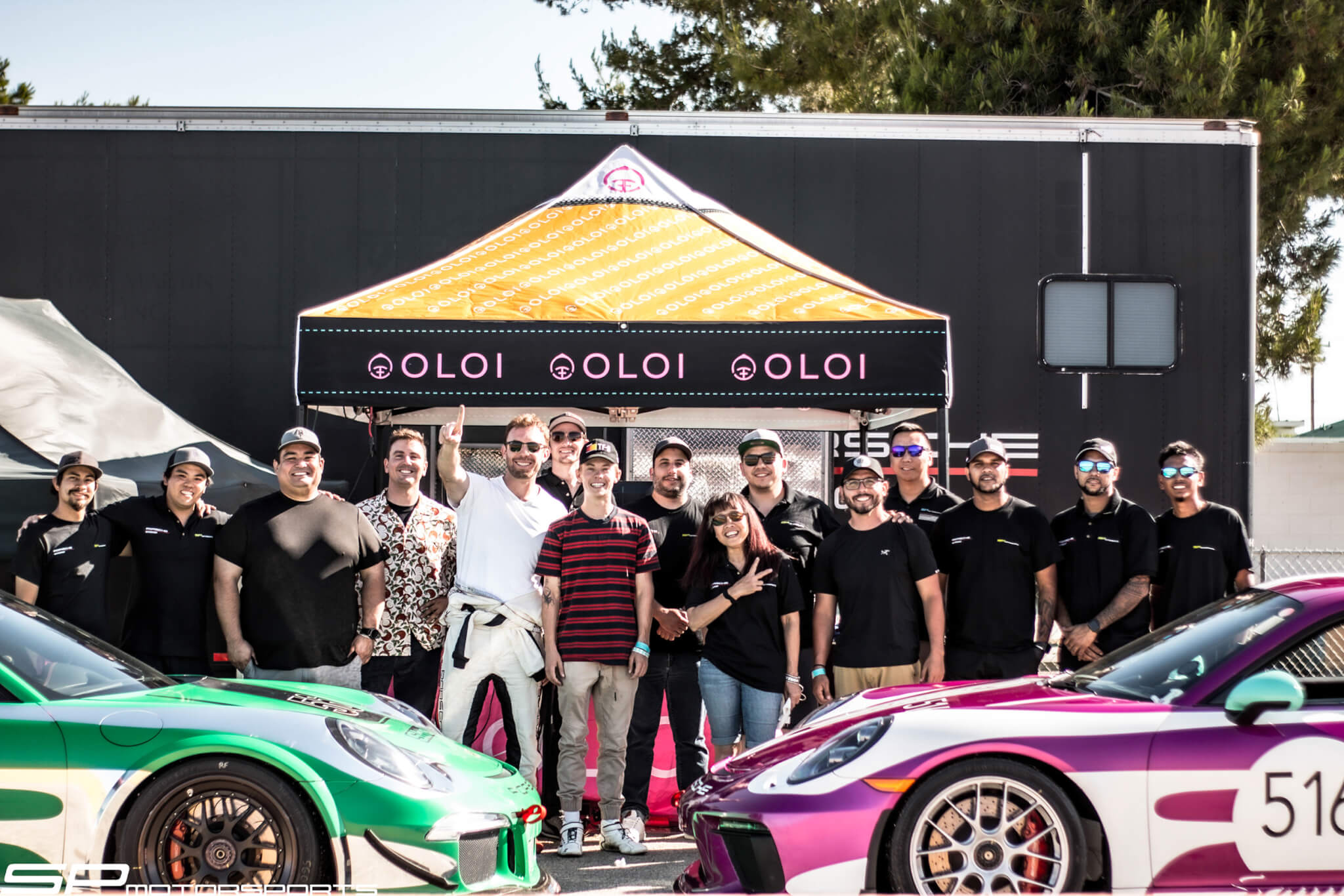 SP Crew and Clients at Willow Springs Raceway