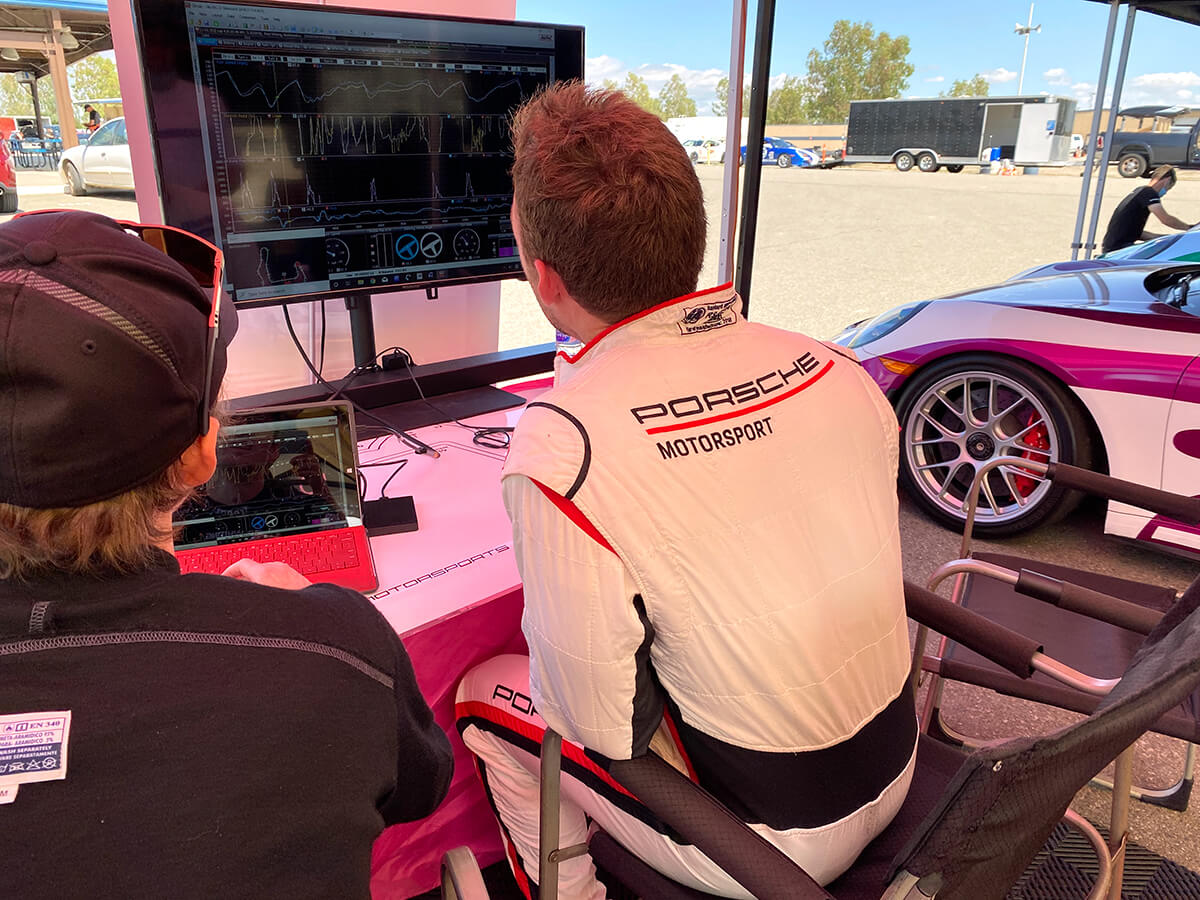 the Experience_pro_coaching Pro Driving Coach Showing Client Proper Track Line
